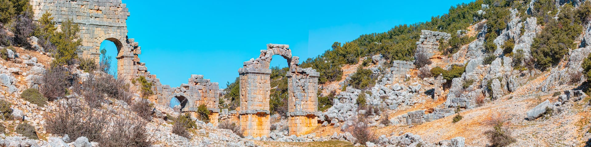 Ancient aqueduct - Olba kingdom, The Olba kingdom was a small state established between the Taurus Mountains and the Mediterranean coast in Stony Cilicia.