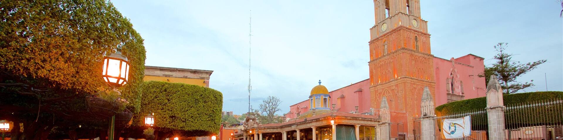 El Bajio which includes street scenes and heritage architecture