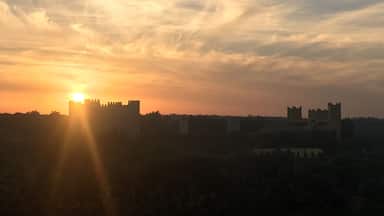 When the sun goes down .. In my town đ