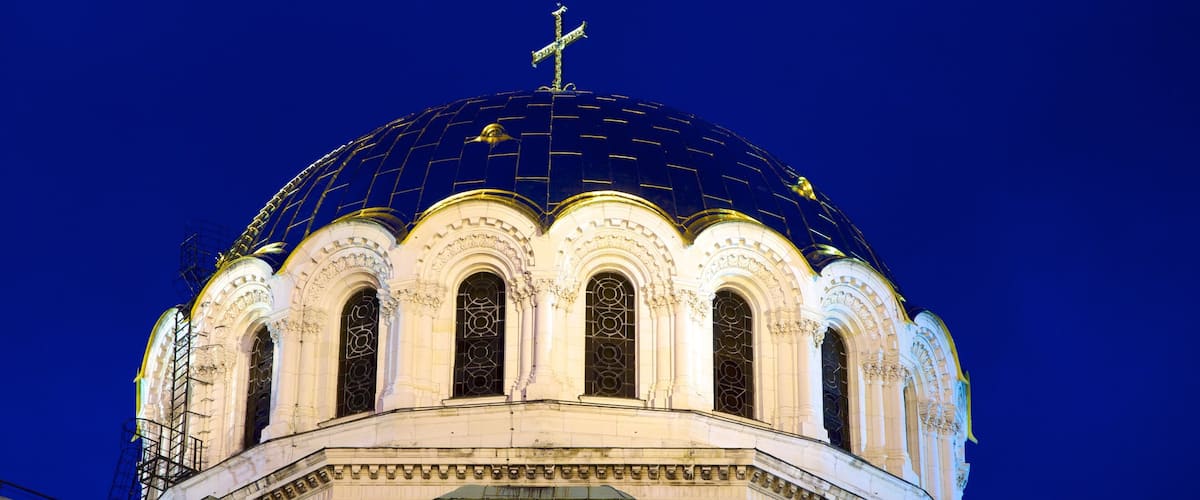 Alexander Nevski Cathedral featuring heritage architecture and a church or cathedral
