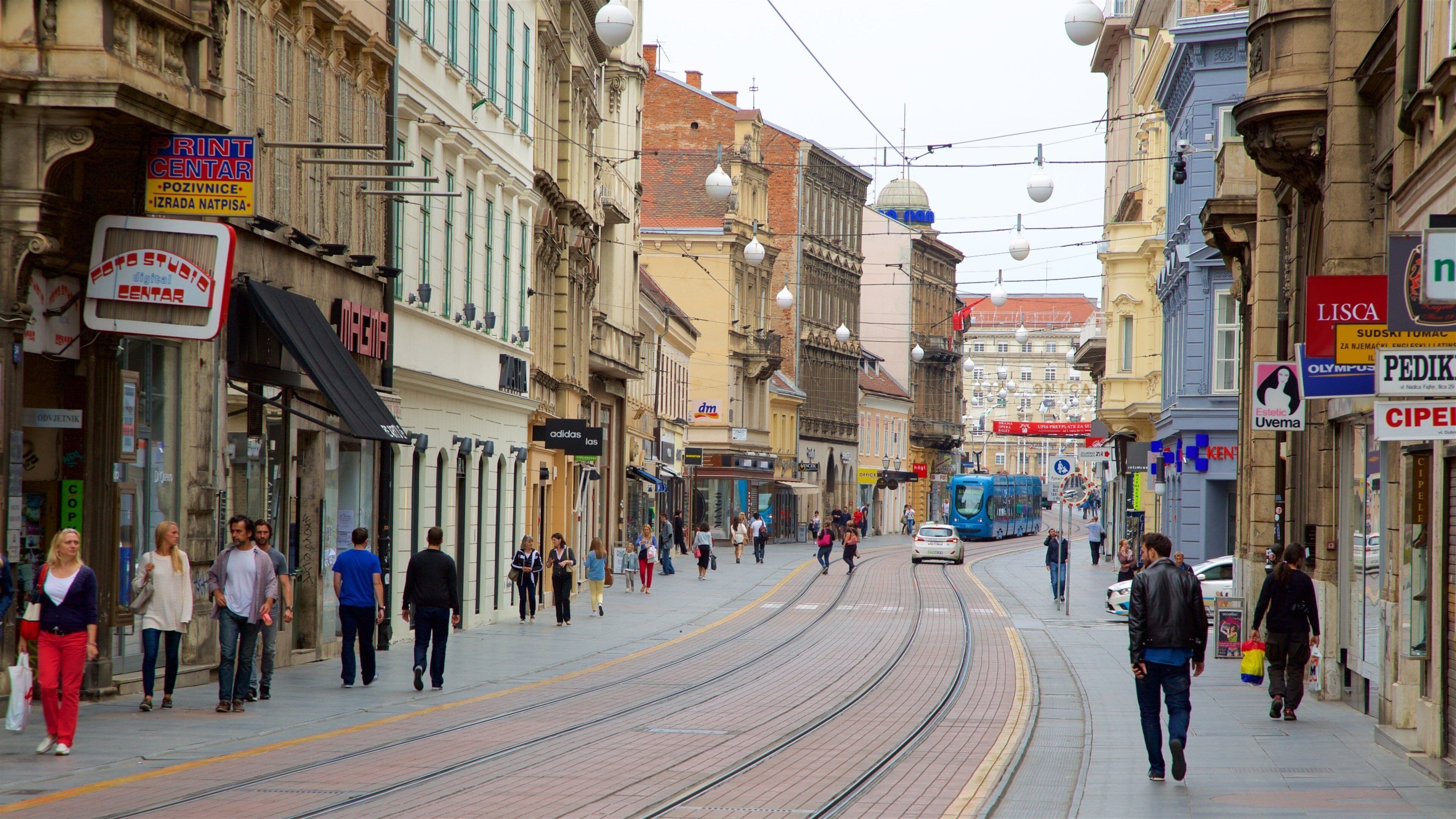 Zagreb County which includes railway items and street scenes