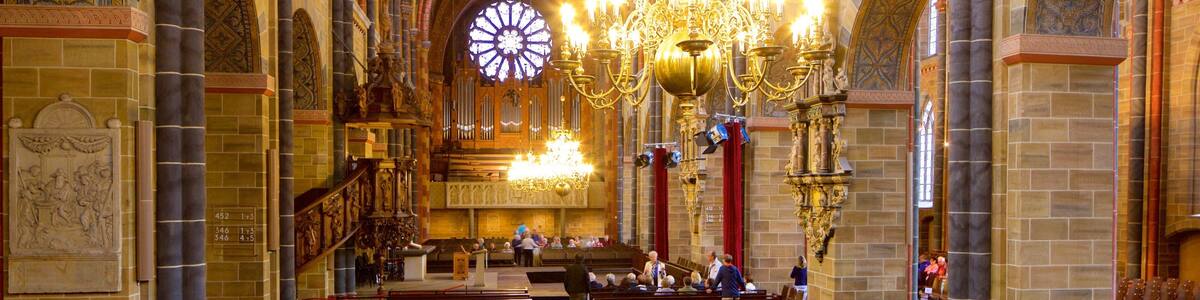Bremen Cathedral which includes interior views, heritage elements and a church or cathedral