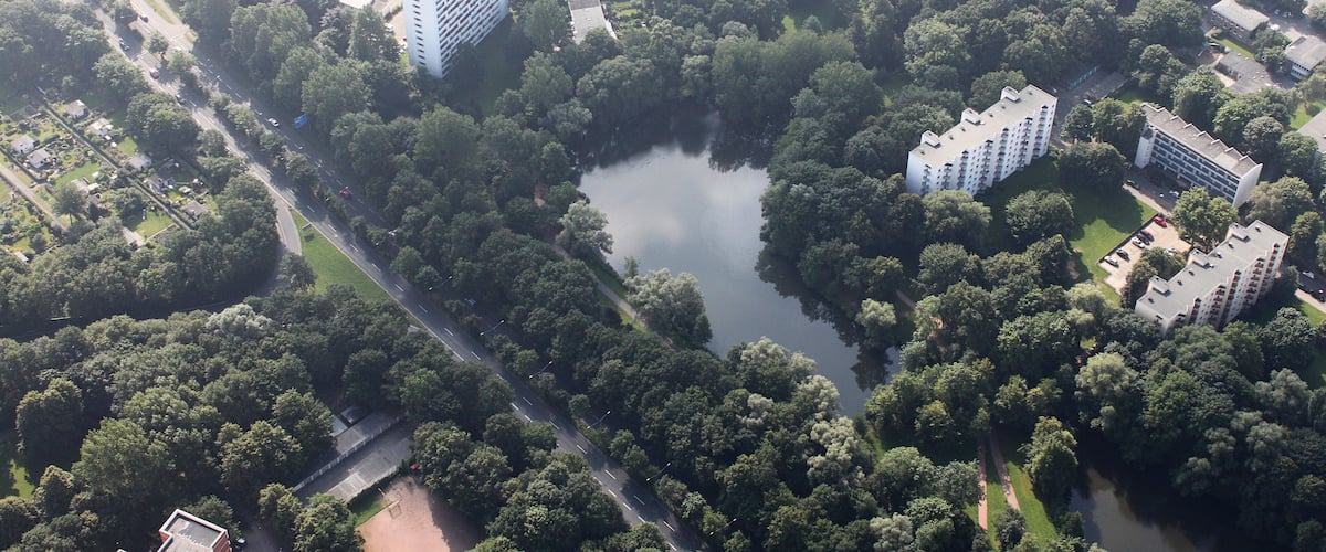 Luftaufnahme Bremen; Vahrer See; Flughรถhe 500 m