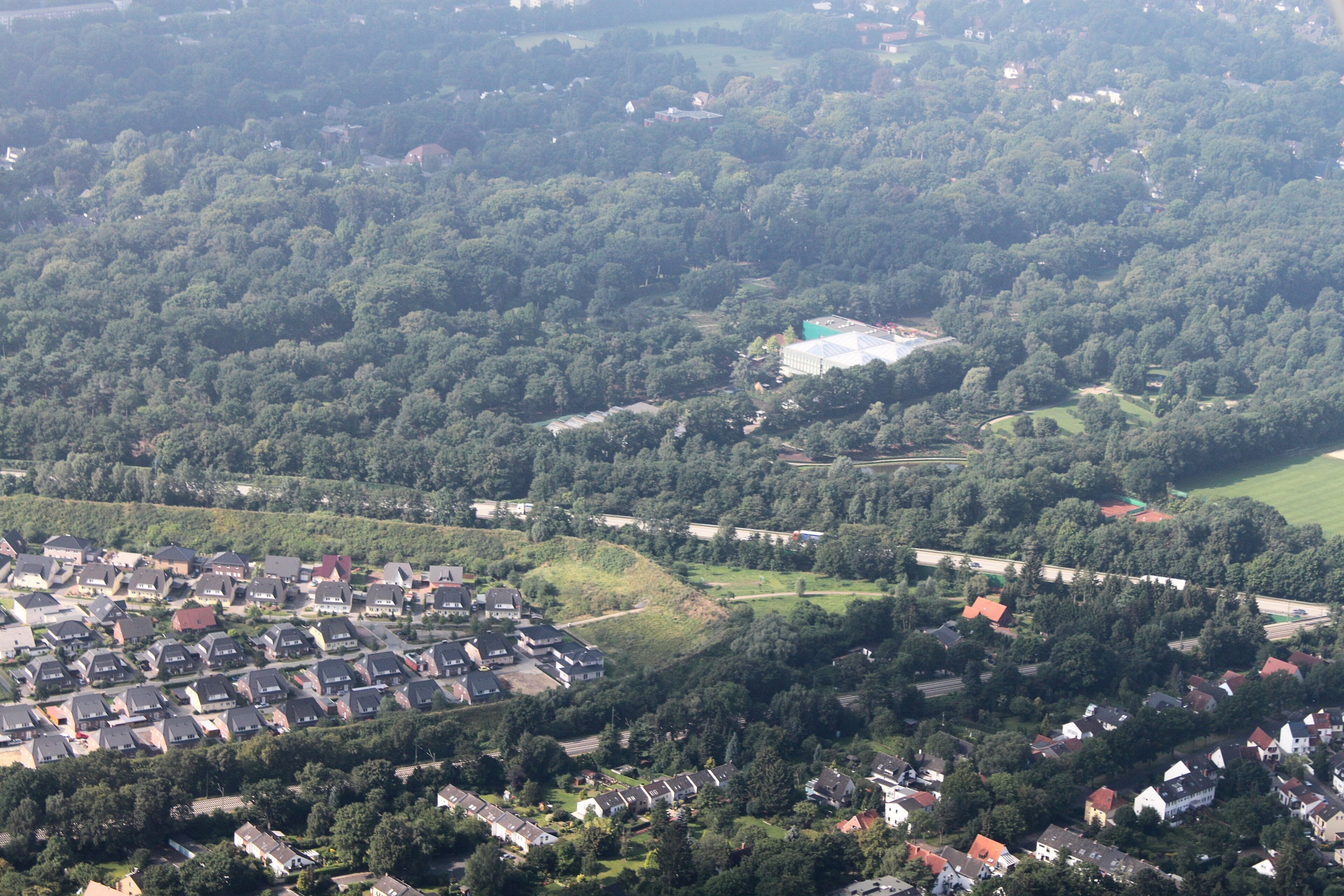 Luftaufnahme Bremen; botanika; Flughöhe 500 m