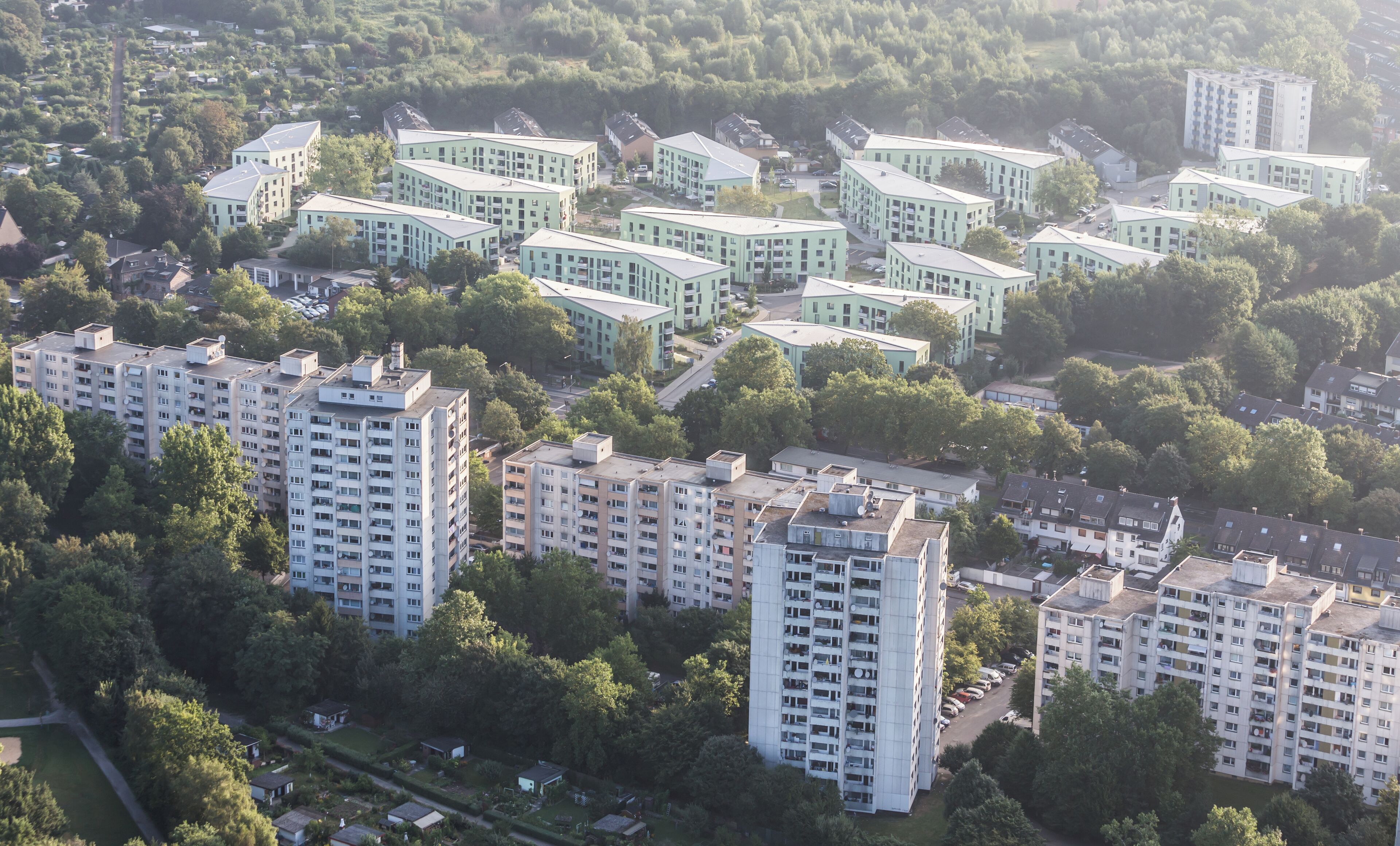 Hot air balloon trip across Cologne