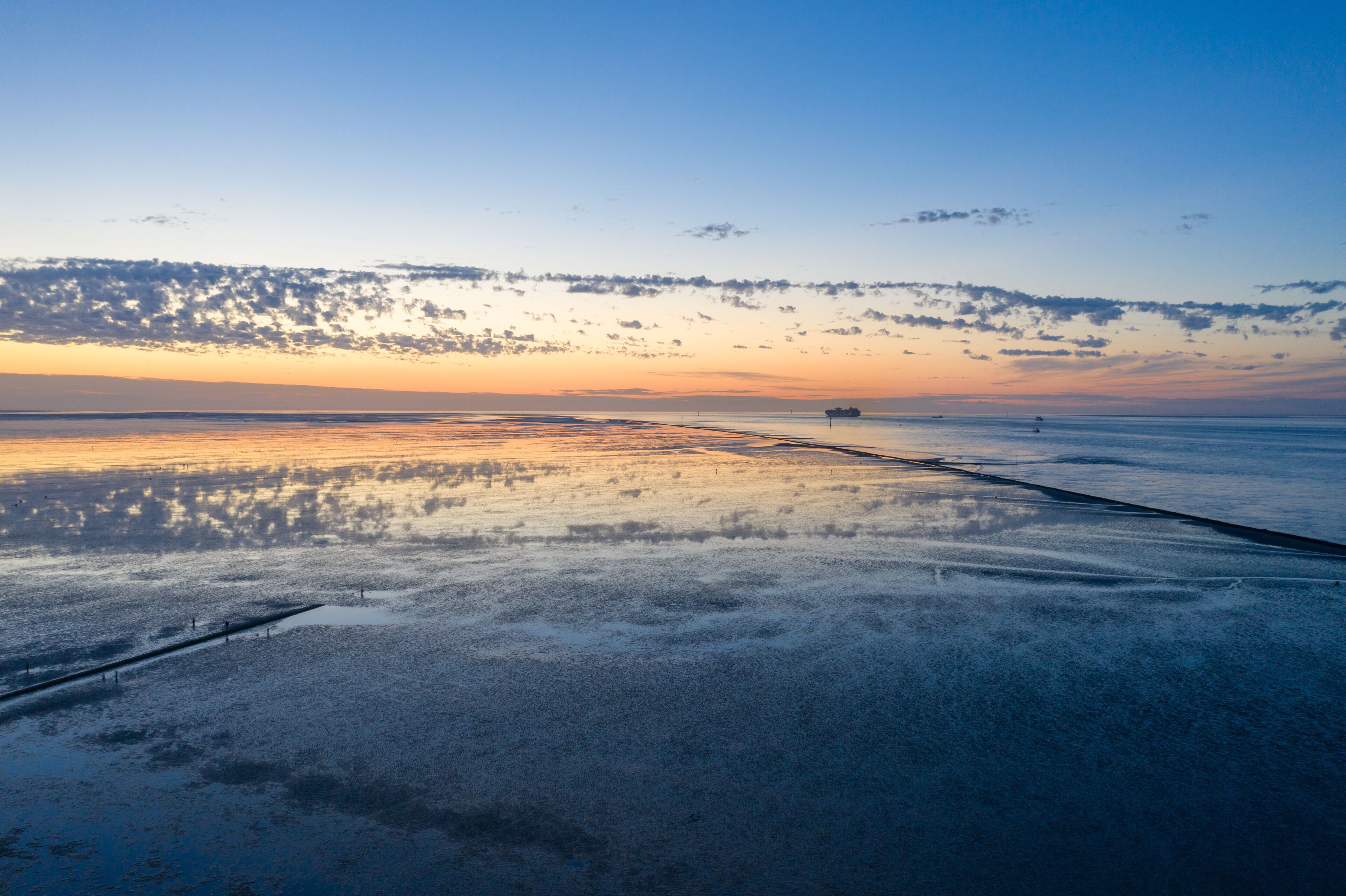 The National Park Wadden Sea by Cuxhaven