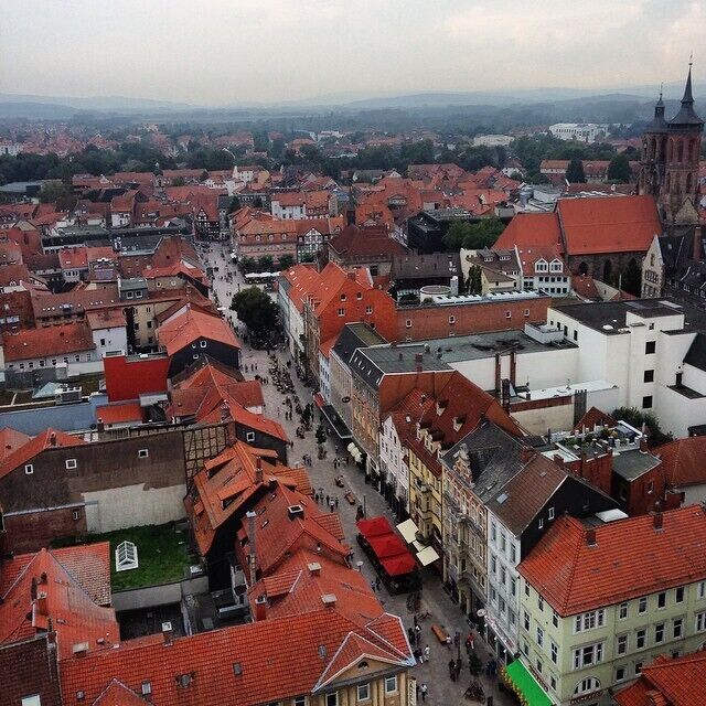 And up the 63+ meters of stairs we went with @annima_mea. Top of the St. Jacobi church in #göttingen #germany #cityviews #yesimhere #summer2014
