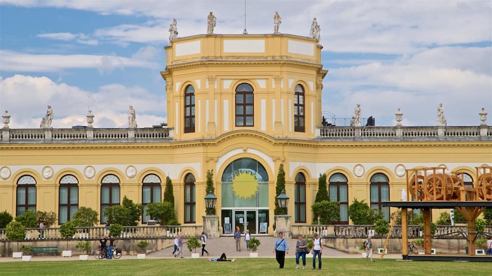 Kassel which includes heritage architecture as well as a small group of people