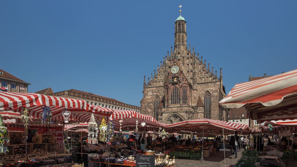 The primary market in Nuremberg.