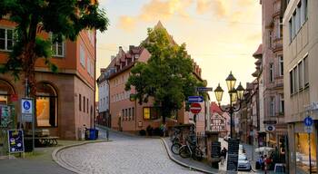 Nuremberg featuring a sunset and heritage elements