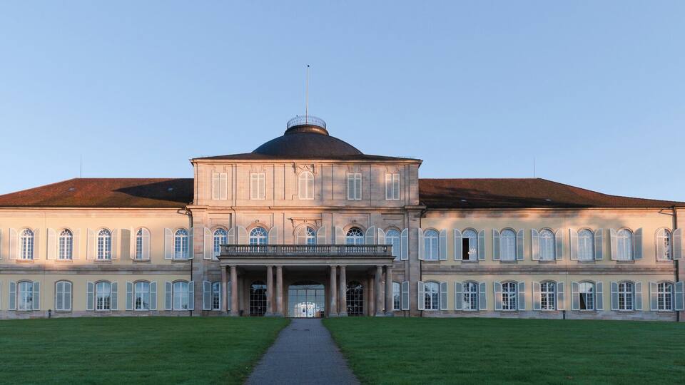 The Hohenheim palace in Stuttgart, Germany.