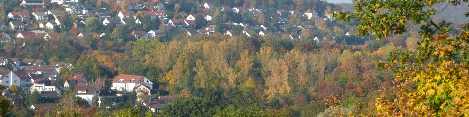 Ausblick von der S-Bahnstation Österfeld Richtung Dachswald