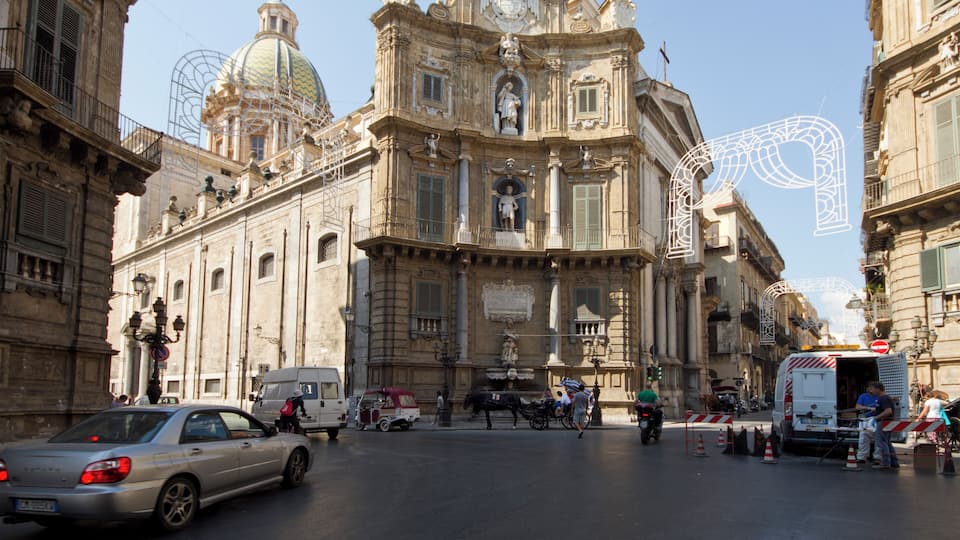 Quattro Canti, s. XVII, Castellammare, Palermo, Sicily, Italy