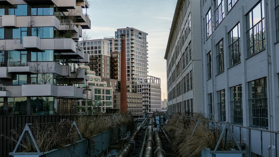 Modernes Viertel in Eindhoven Strijp-S