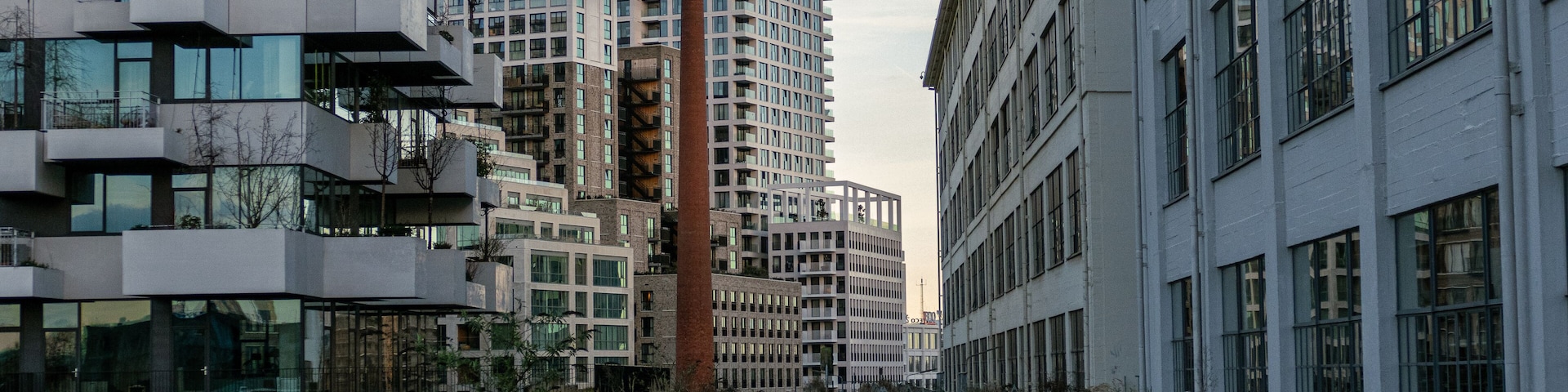 Modernes Viertel in Eindhoven Strijp-S