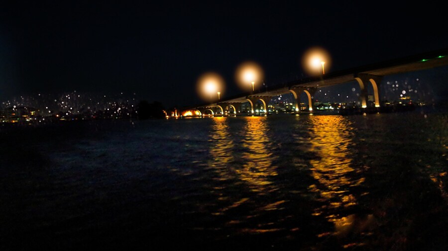 Enjoyed a nice boat ride at sunset.