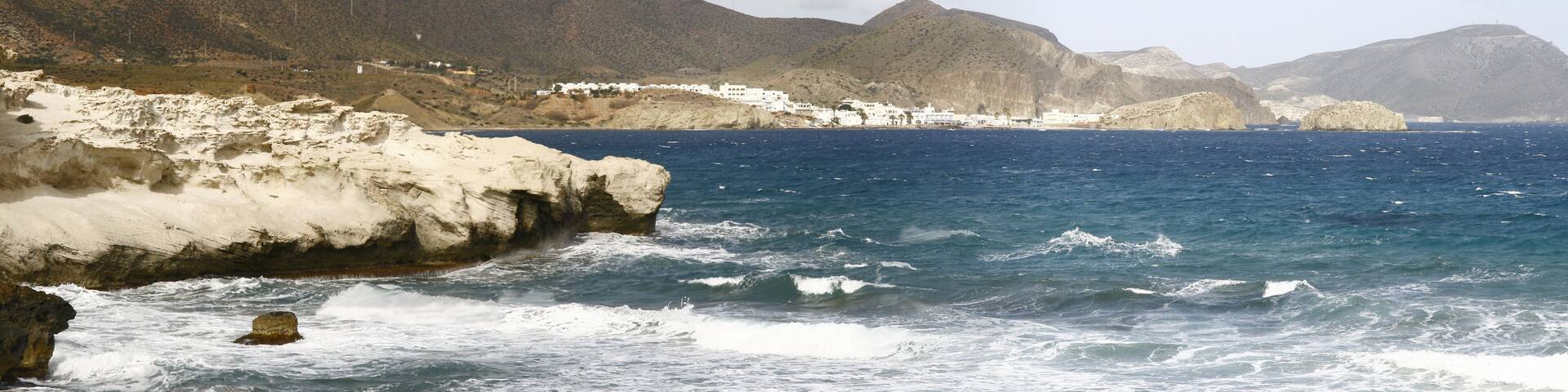 La crique de Los Esculos dans la région de l'Andalousie, dans le Parc Naturel de Cabo de Gata-Nija