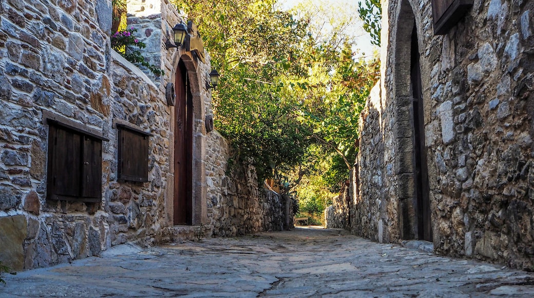 The old town of Datça and its streets and houses made with local stonework