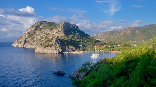 headland of Adatepe Burnu and yachts in Hayitbuku marina
Mesudiye, Datca, Turkey