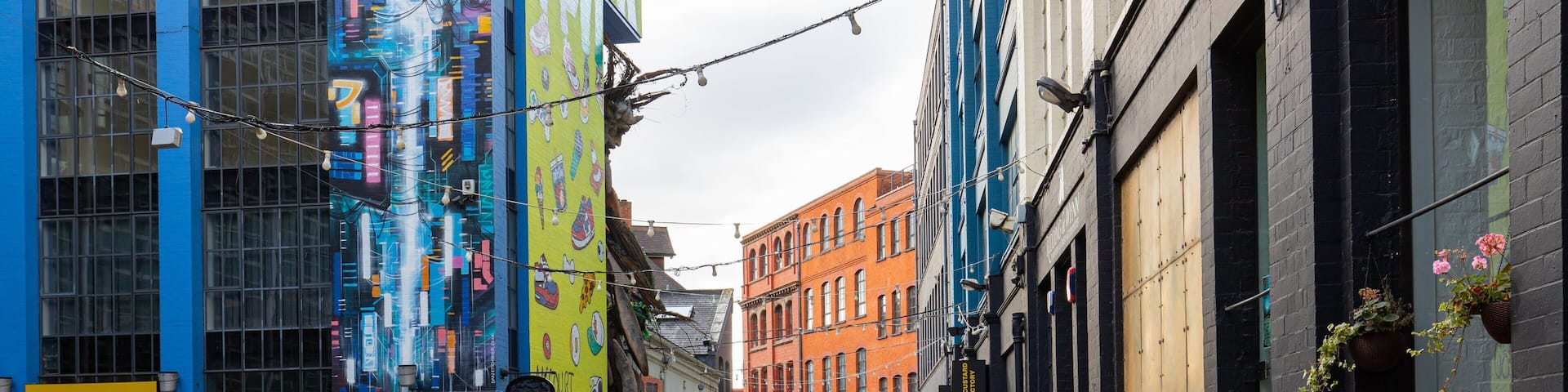 Digbeth featuring a city and street scenes