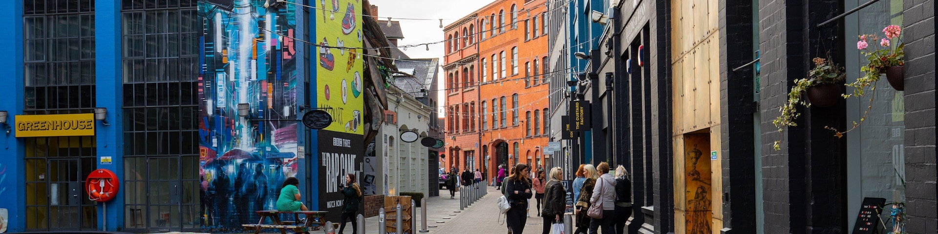 Digbeth featuring a city and street scenes