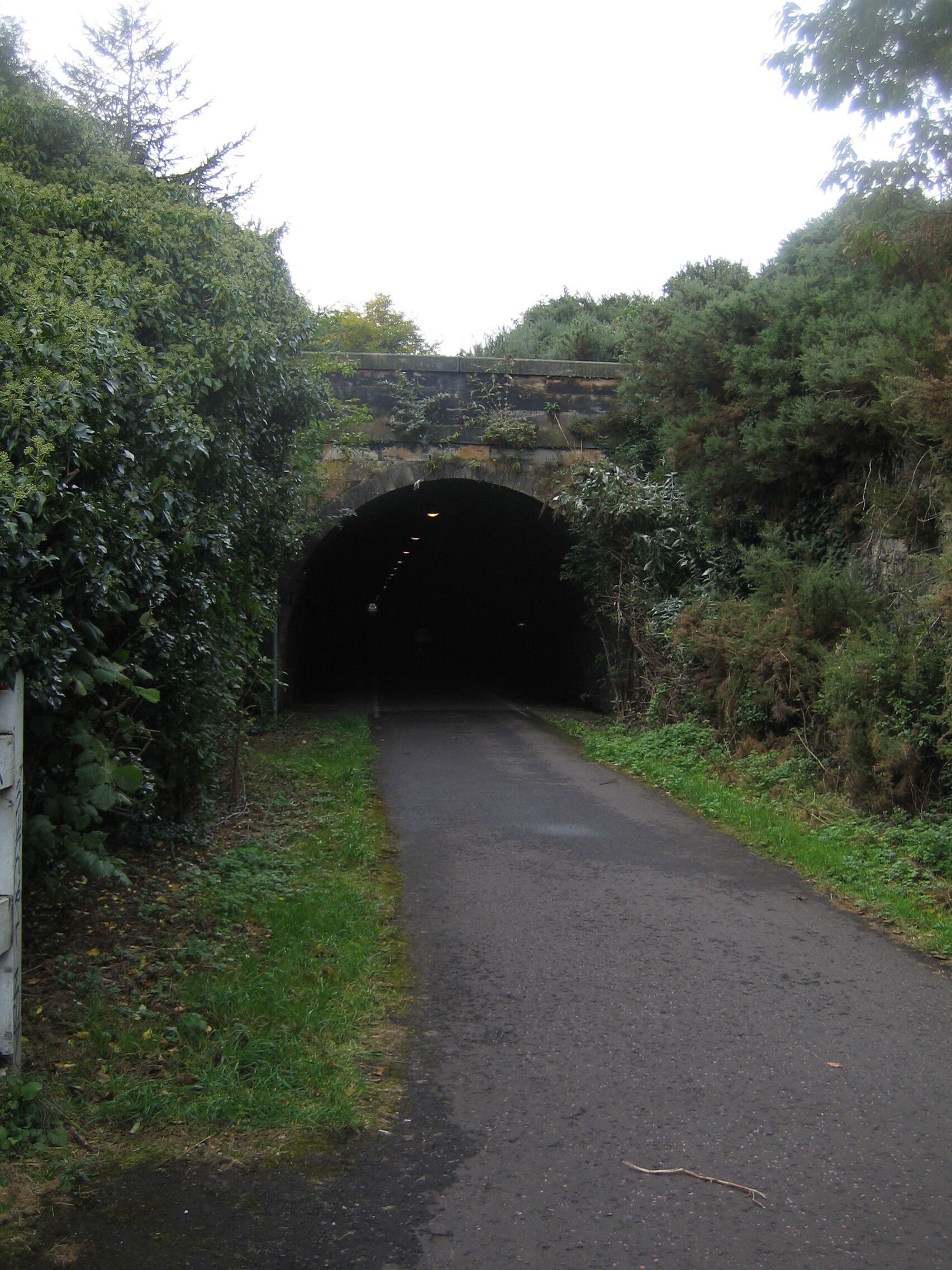 The sort of place just made for Sustrans. A lovely long old railway under Embra that shoots out to the east.