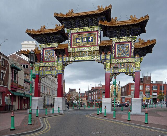 Chinese Arch The entrance to Liverpool's Chinatown.