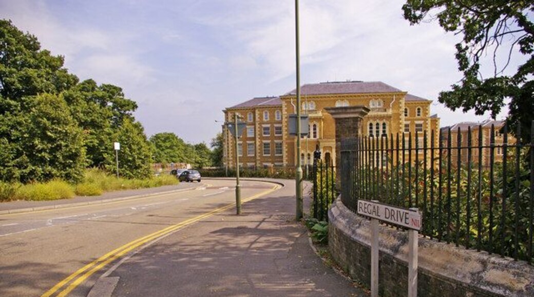 Regal Drive, Friern Barnet, London N11 Looking down Regal Drive, part of a fairly new development/renovation of existing buildings on the site of the old Colney Hatch Hospital.