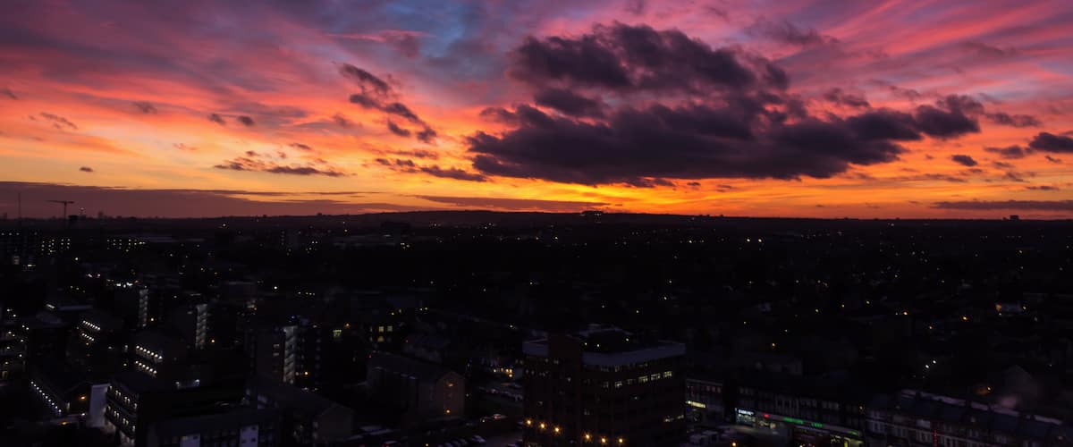 Sunset over Muswell Hill