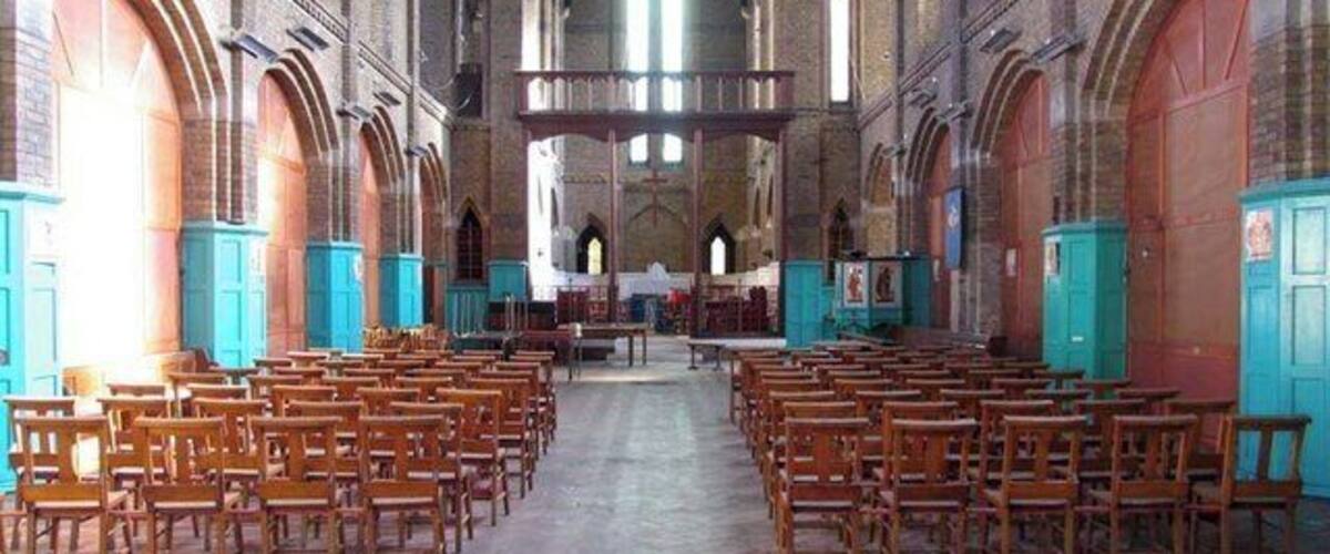 St Mary w St John's Church, Dyson's Road, London N18 - East end