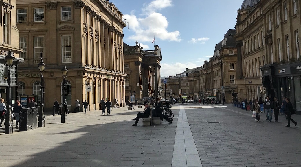 View from Monument looking down Grey Street, Theatre Royal on the Left.
