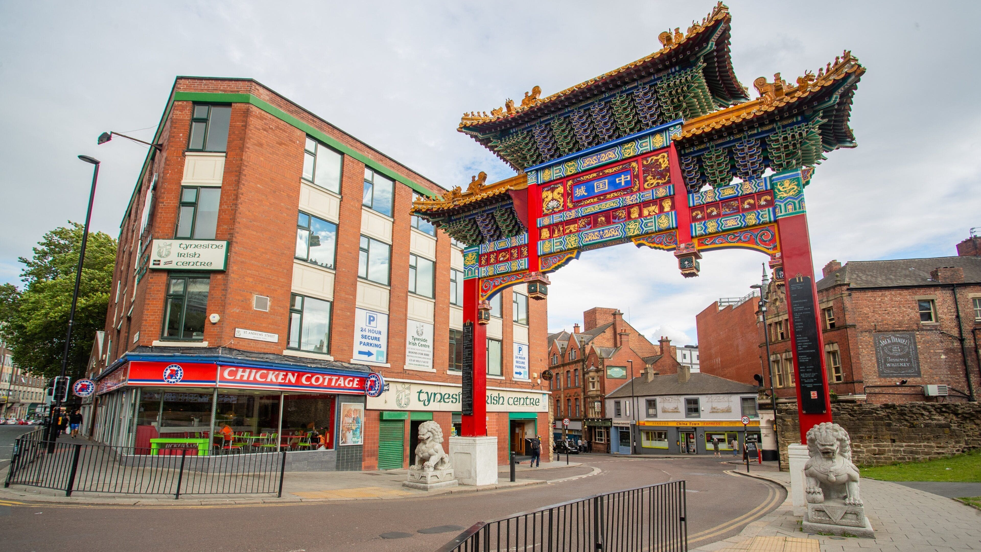 Chinatown which includes heritage elements