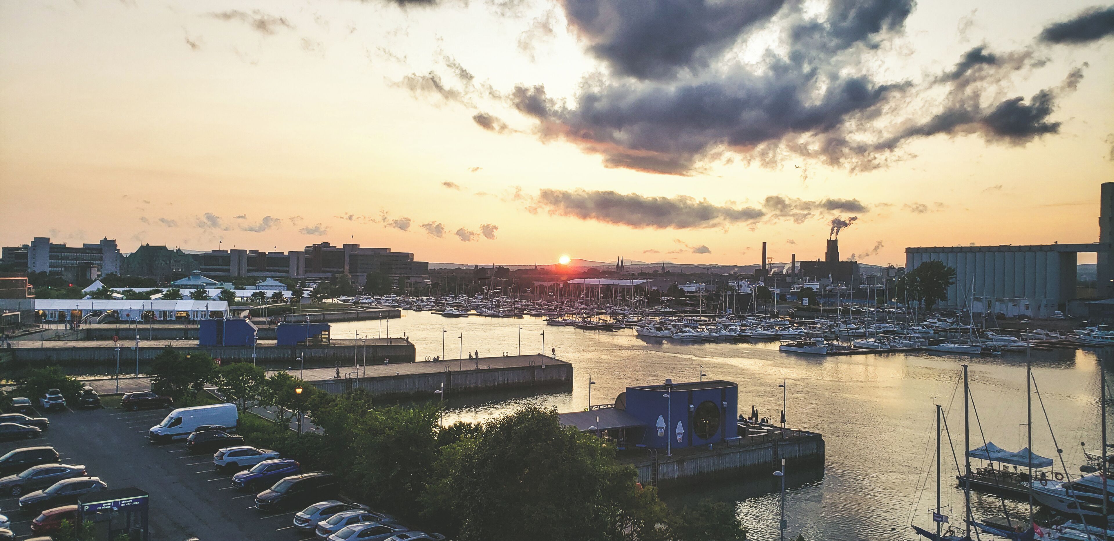 View from the Naval residence on the Waterfront. The waterfront offers a beautiful boardwalk where you will see many people ride or run, and sometimes taking in the local farmers market held on weekends as well as a cute little ice cream shop.