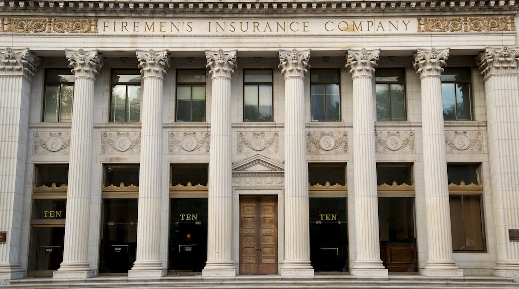 Downtown Newark which includes heritage elements and signage