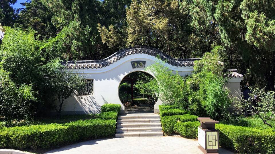 Laodong park is a beautiful place of green and lakes within a large, modern city. The main thoroughfare in the park is lined with the animals of the Chinese Zodiac.