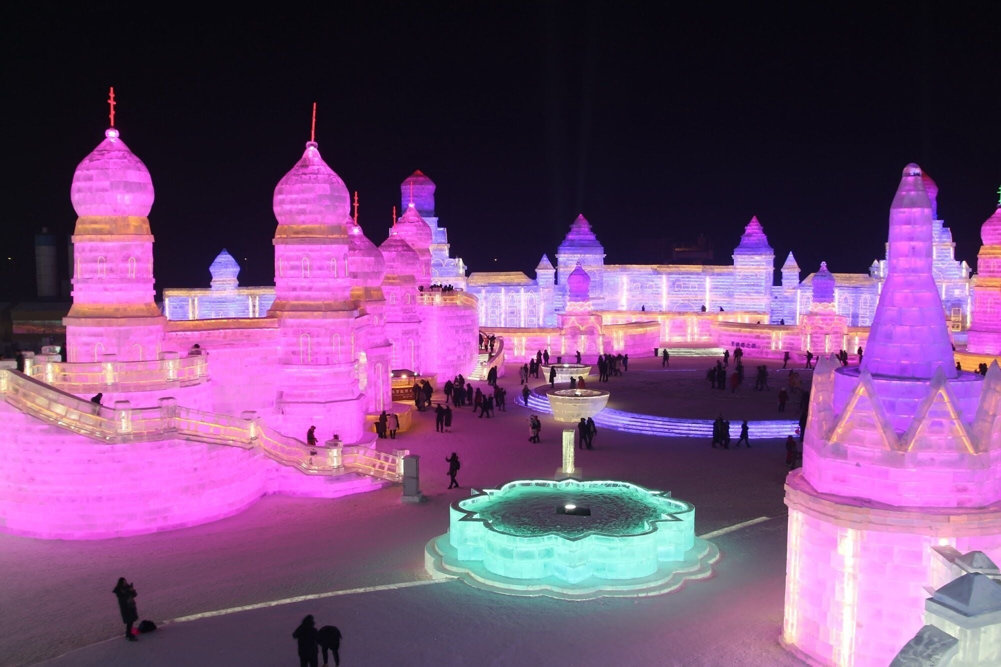 Temples of the world at the Harbin Festival of Ice
