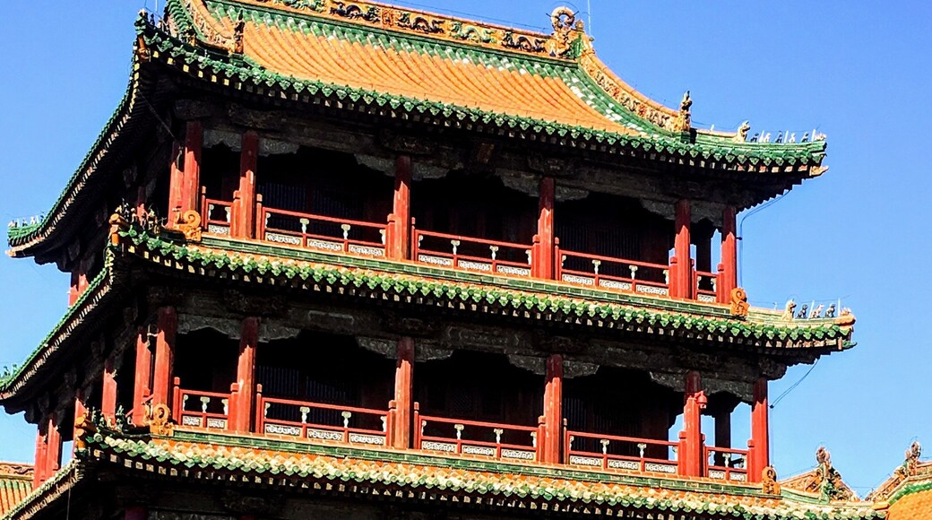Inside the wall of the Shenyang Imperial Palace.