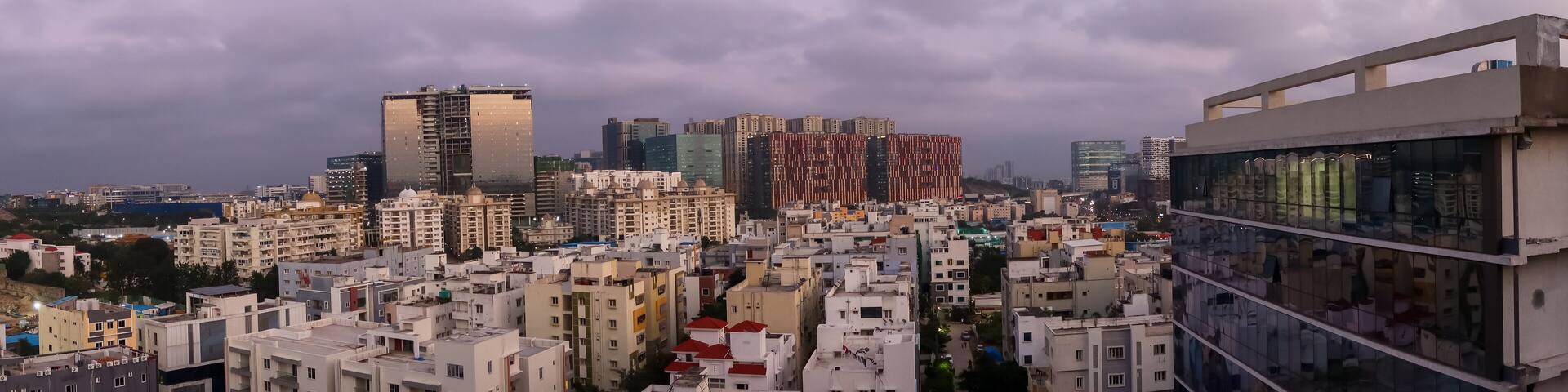 Hitec city with in Hyderabad city a major Information technology hub in India.