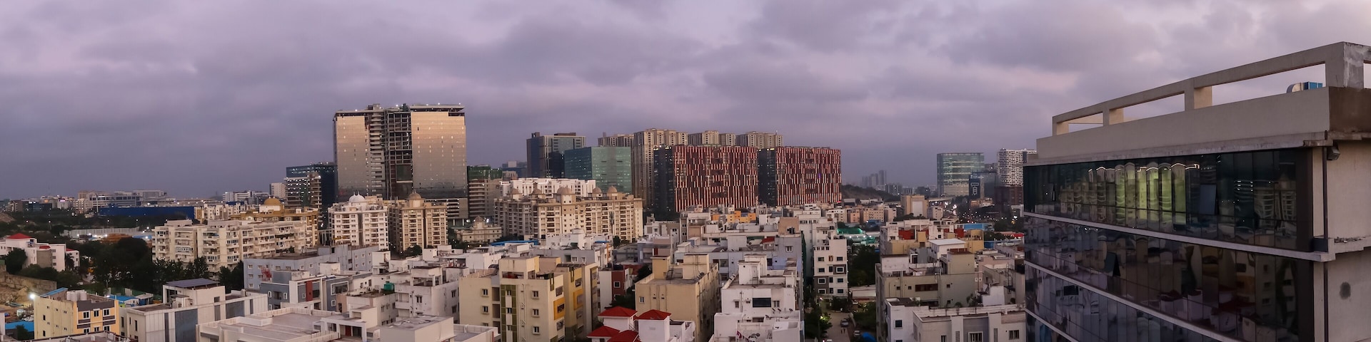 Hitec city with in Hyderabad city a major Information technology hub in India.