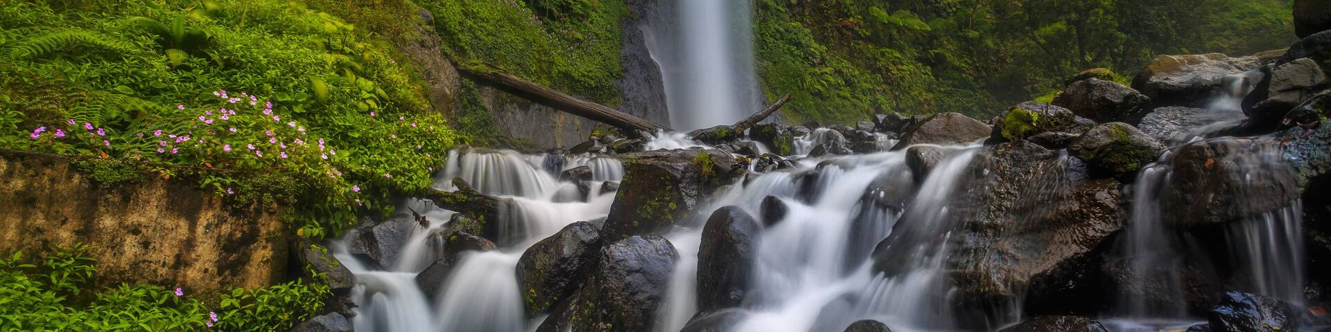 Cibeureum Waterfall, Bogor. Indonesia
