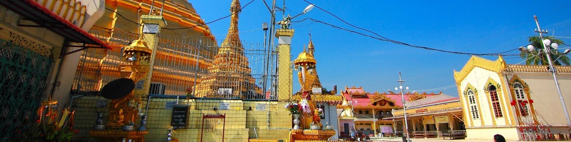 Botataung pagoda in Yangon, Myanmar
