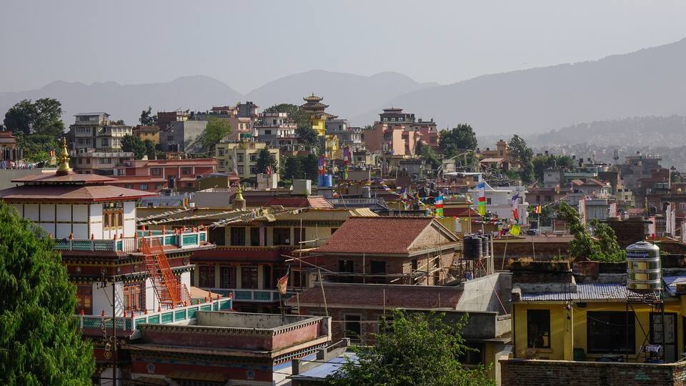 Aerial view of Kathmandu, Nepal