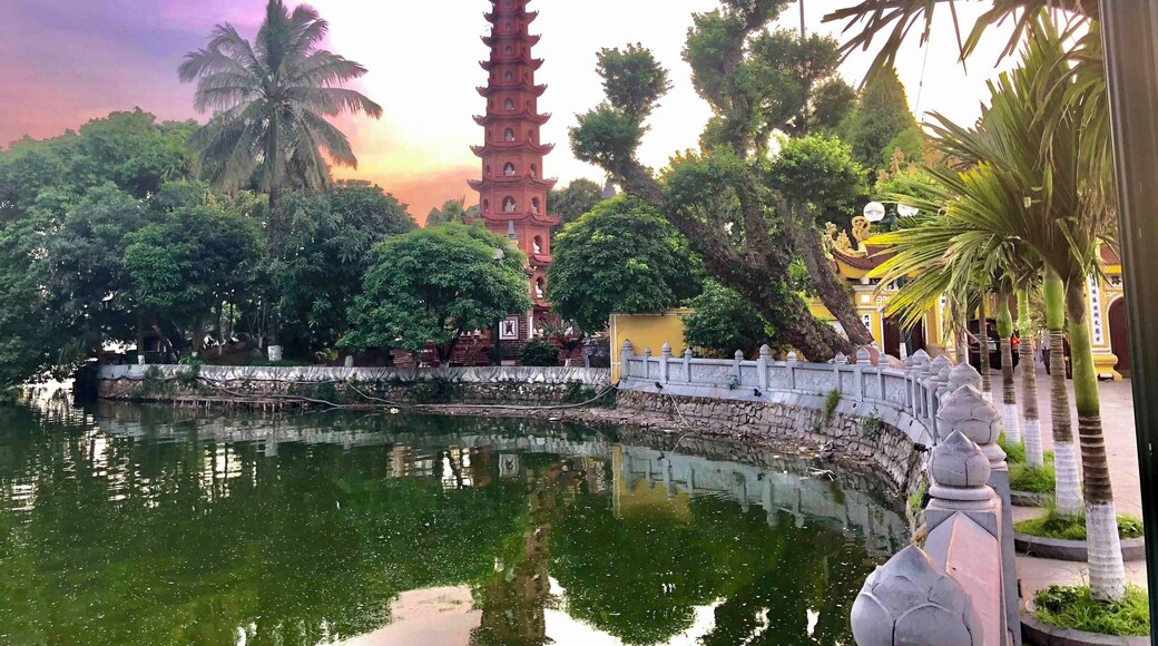Beautiful pagoda in Hanoi... possible to walk but recommend to have a motorbike take you as it’s just outside of the main city area and easy to rent or hail someone to take you. Worth the views!