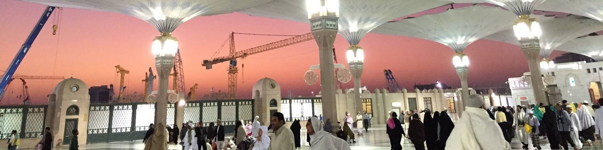 Masjid An-Nabawi in Madina, KSA. December 2014.