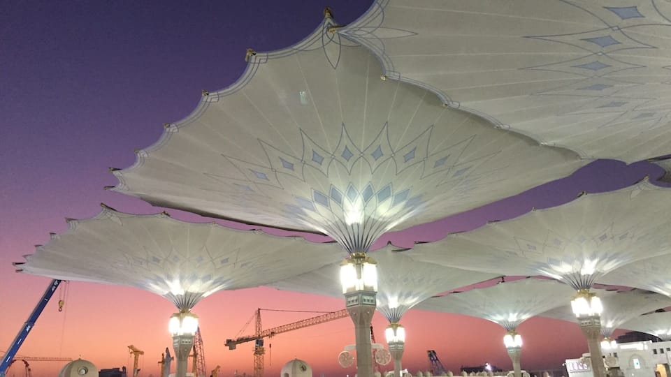 Masjid An-Nabawi in Madina, KSA. December 2014.