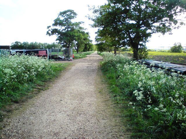 Cordy's Lane Bridleway Looking toward the nature reserve.