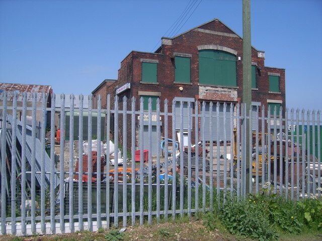 The Empire Social Club, now a builders yard
