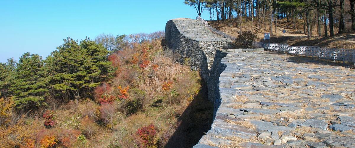 Photograph of Gyejok Fortress at the city of Daejeon, South Korea.