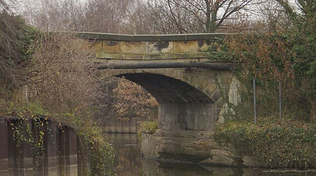 Bridge over the Don Navigation at Aldwarke A typical canal bridge, it has been superseded by a modern structure more suited to today's traffic.