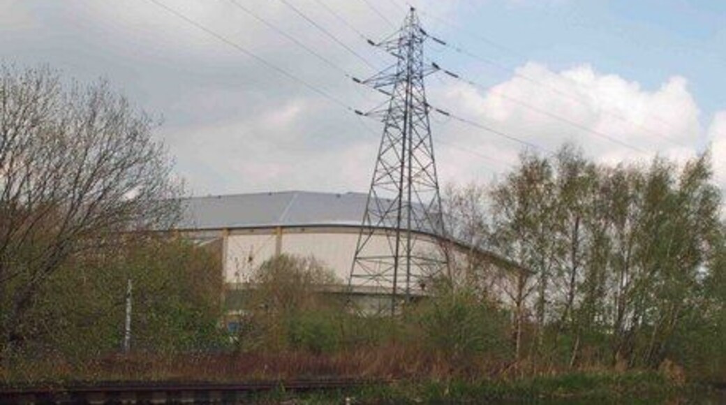 The Sheffield Hallam Arena From the towpath of the Sheffield and Tinsley canal.